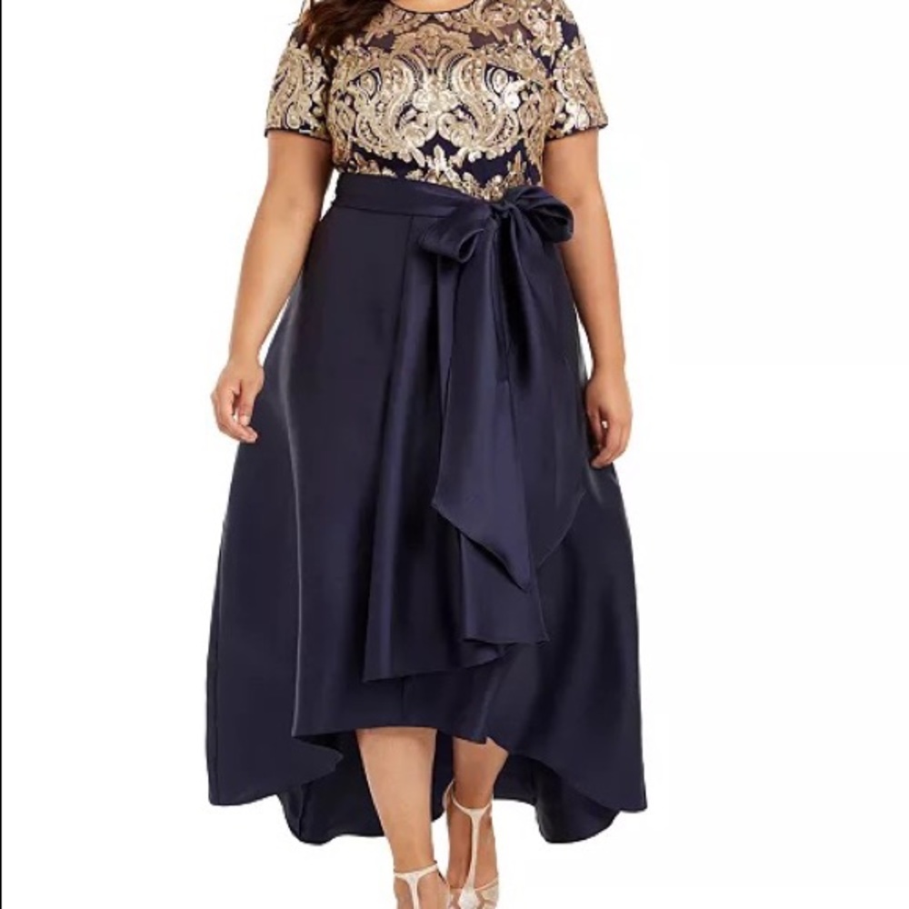R&M Richards Embellished Gown (PLUS SIZE)